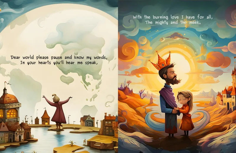 Illustrated spread 2 from Dear World