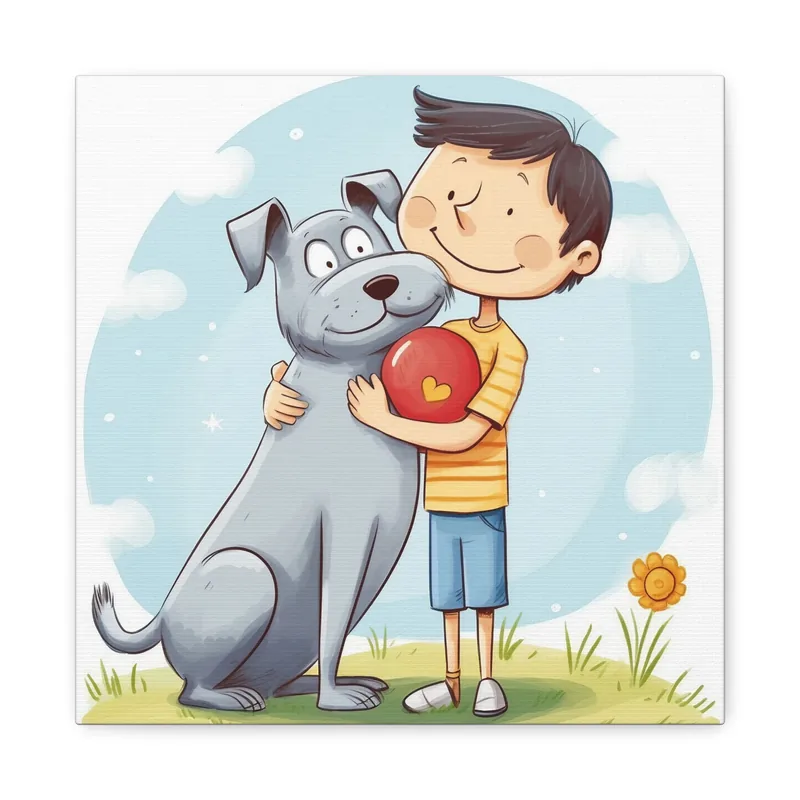 This is why I love my dog!, canvas gallery wrap