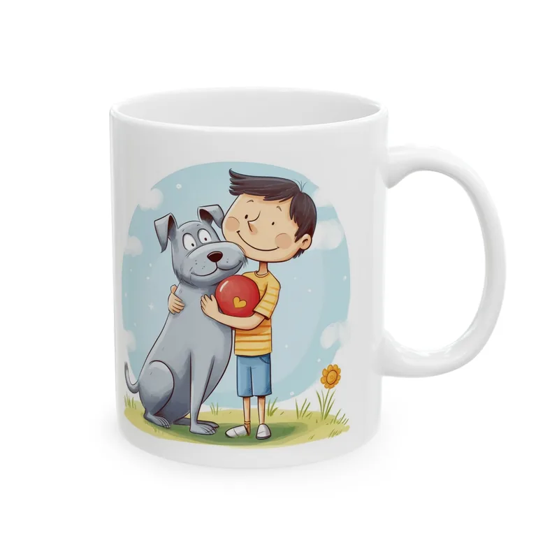 This is why I love my dog!, ceramic mug, 11 oz